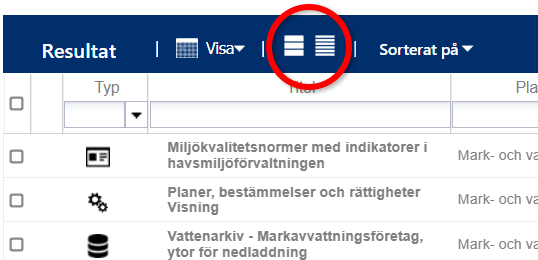 Skärmklipp från Planeringskatalogen